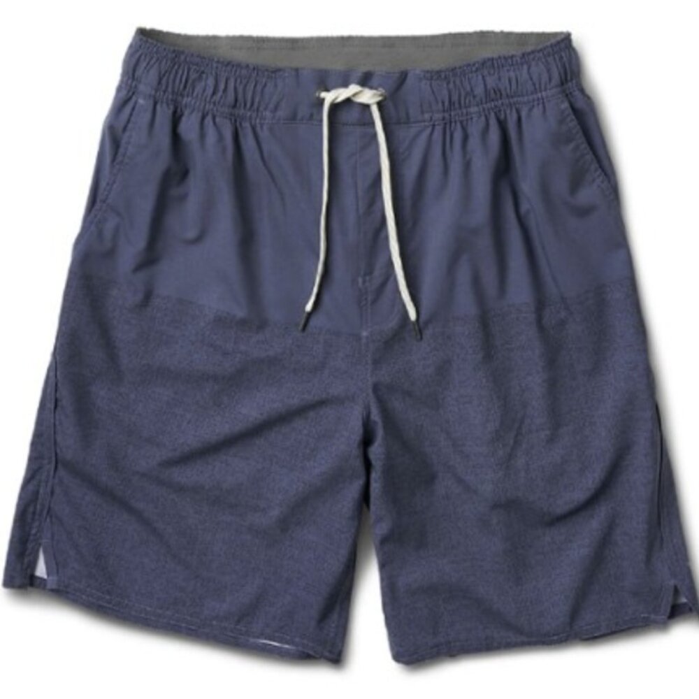 Vuori Trail Runner Shorts Men's Athletic 7" Inseam Blue Gray